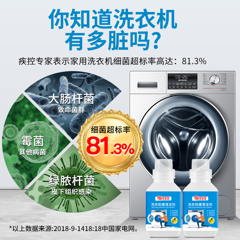  pissa洗衣机槽清洁剂