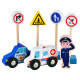 Traffic sign traffic light toy building blocks