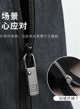 可拆卸替换家用拉链头