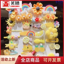 Korean Children Hair Clip Cartoon Baby Hair Clip Suit New BB Clip Candy Color Little Girl Lime Sea Side Clip Hair Accessories