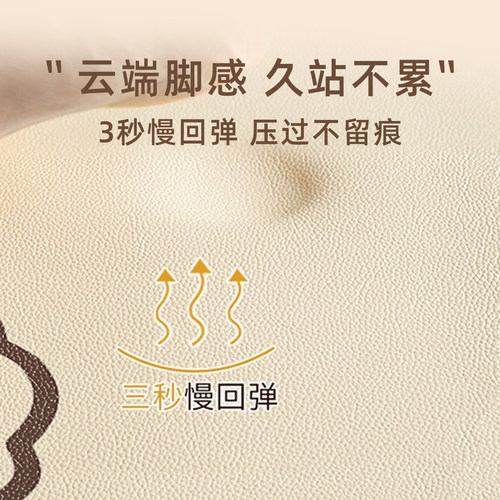 中古风入户门地垫法式复古地毯可擦洗门垫进门玄关可裁剪pvc脚垫 - 图1