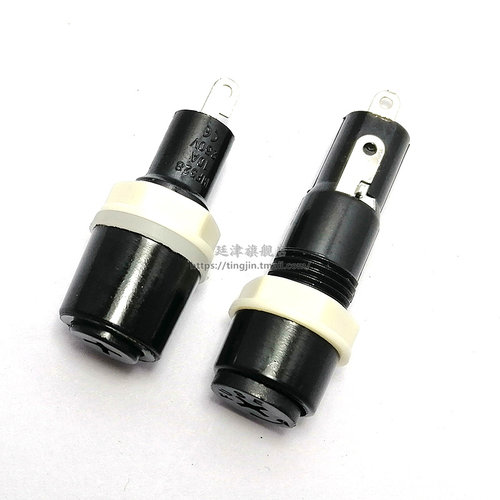 玻璃保险管底座5*20保险丝x盒MF528~527可选带线胶木十字管座套座 - 图3