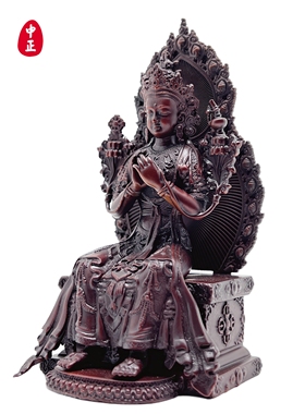 弥勒菩萨11cm中正造像红铜摆件