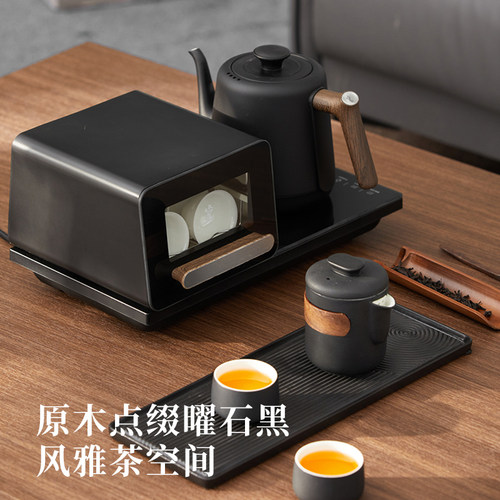 鸣盏泡茶专用烧水壶茶台一体家用全自动上水保温智能恒温电热水壶 - 图2