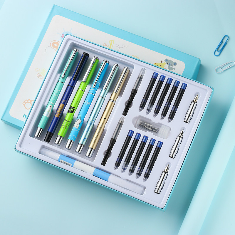 hero英雄官方正品学生卡通正姿钢笔套装小学三年级男生女生入门书法练字专用可替换墨囊小学生初中儿童钢笔,淘宝优惠券,粉丝福利购,淘宝优惠卷