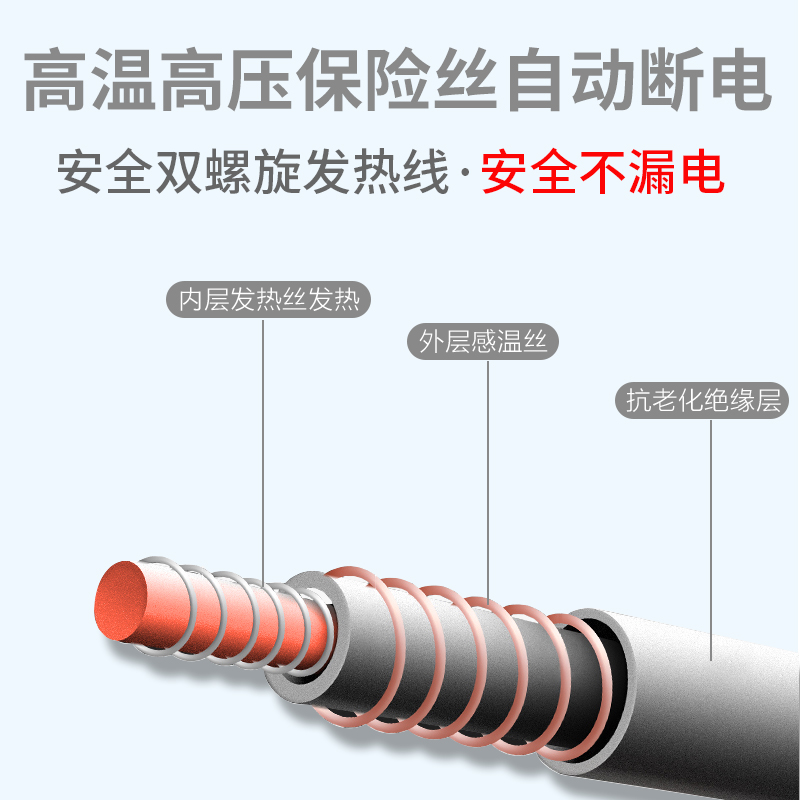 彩虹牌除螨电热毯双人双控调温双温单人学生宿舍安全三人家用加大 - 图2