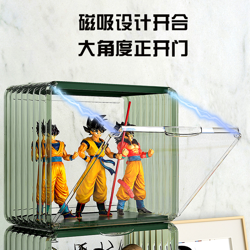 GOTO泡泡玛特展示盒盲盒架子收纳置物架手办墙娃娃透明摆柜亚克力,淘宝优惠券,粉丝福利购,淘宝优惠卷