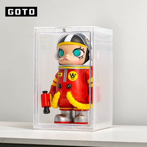 Goto Gundam Model Figure Box Blind Box Labubu Storage Display Rick Rick Scient Bear Bear Molly Transparent Dust -Robe