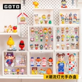 GOTO Слепые коробки Хранение Дисбраня Райвер Плезной модели Стандарт Стенка Прозрачная фигура Pops Mater Labubu