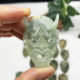 Prajna pendant flower jade hollow carving