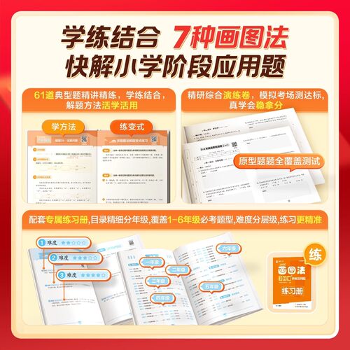 2026学而思小学数学画图法三分钟秒解应用题三四五六年级数学思维训练应用题专项训练举一反三解题技巧学练习册图解画图法一本通 - 图3