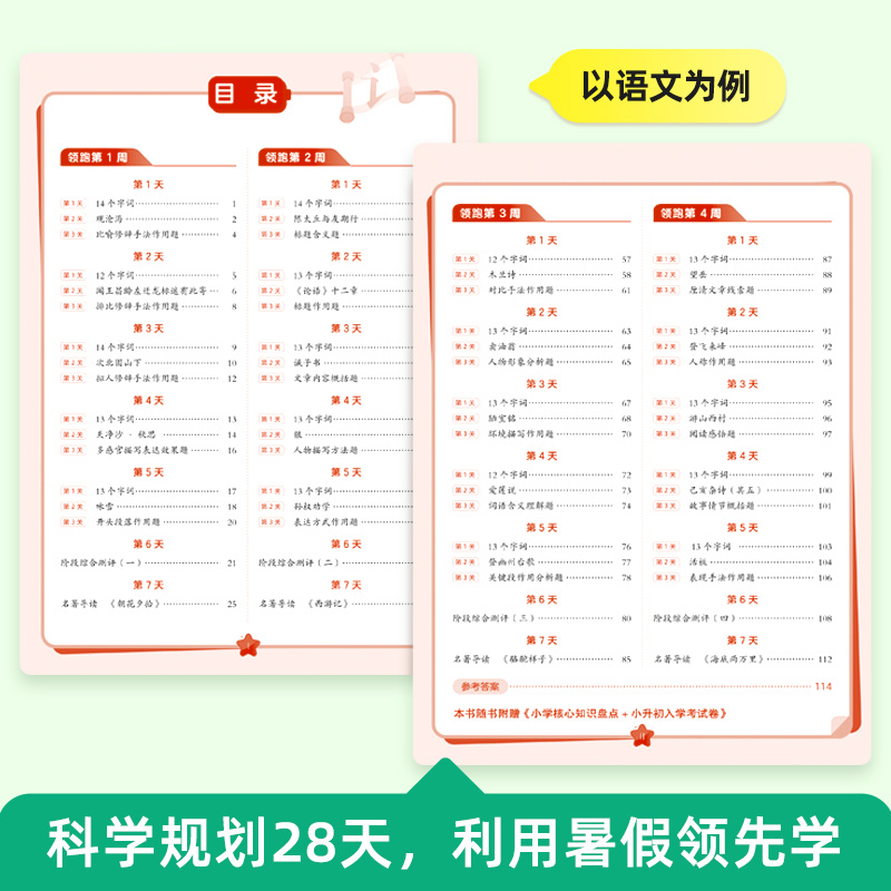 【现货速发】2024作业帮小升初领跑新初一预习七年级初中语数英基础知识大盘点语数英自测练习题配音视频讲解小升初衔接教辅书 - 图2