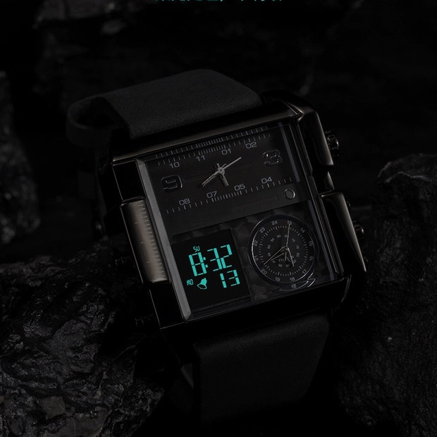 欧美风男士多功能全自动学生大表盘 尊尼迪赛国产腕表