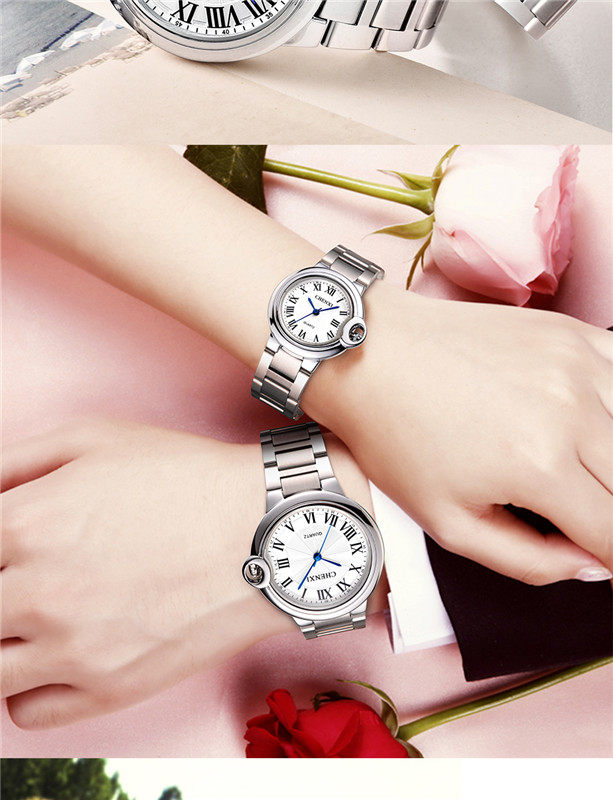 欧美风情侣个性创意时尚钢带石英表 尊尼迪赛国产腕表