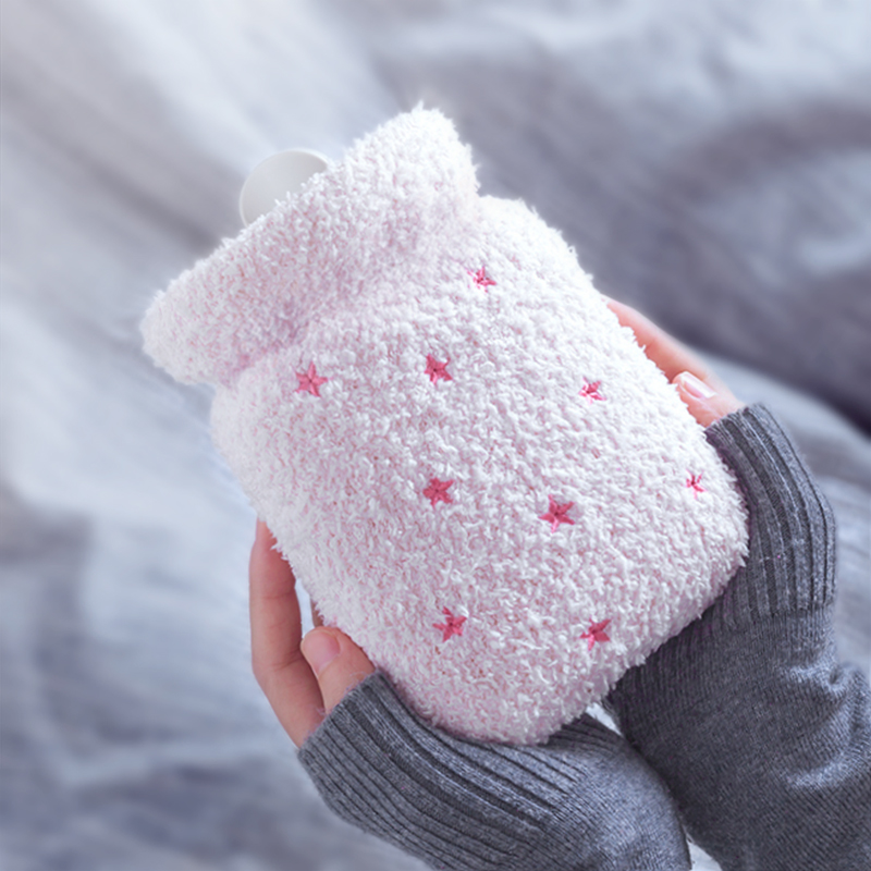 硅胶热水袋女暖肚子热敷注水暖手宝学生可爱迷你随身暖水袋小号型 - 图1