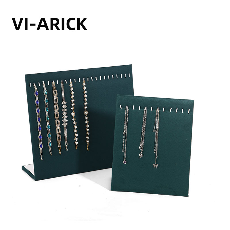 VI-ARICK项链手链展示架饰品收纳首饰陈列收纳绒布项链板珠宝道具 - 图0