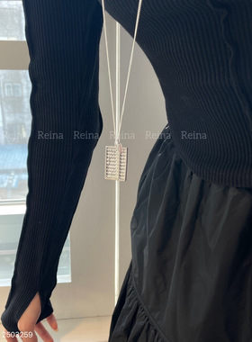 Reian你的算盘算是打到我的心口上了 韩代长款项链毛衣链卫衣链