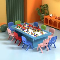 Space Sand Table Commercial Large Code Building Block Table Mall Handmade Table Playground Childrens Paradise Kindergarten Game Table