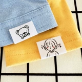 Именная наклейка для детского сада, форма, водонепроницаемая хлопковая ткань для школьников