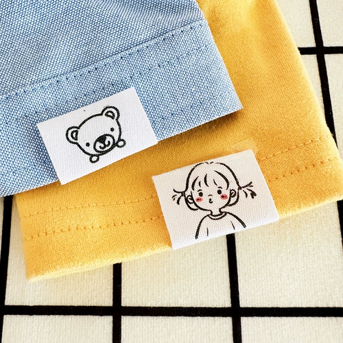 Именная наклейка для детского сада, форма, водонепроницаемая хлопковая ткань для школьников