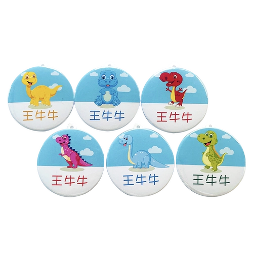 Детская именная наклейка для детского сада, водонепроницаемый значок, аксессуар на рюкзак, делается под заказ