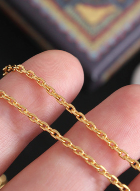 新款吊珍珠项链时尚百搭颈链复古做旧CD高级感小众设计毛衣链女