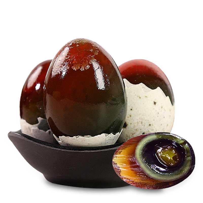盐河故道皮蛋松花蛋无铅新鲜溏心皮蛋鸭蛋变蛋70 80克10枚装包邮