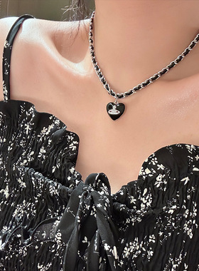 英国设计师TopWhit爱心土星项链女气质高级感新款锁骨链编