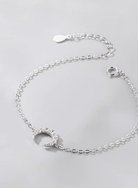 日系coss koko月亮手链女s925银轻奢小众设计个性高级感气质精致