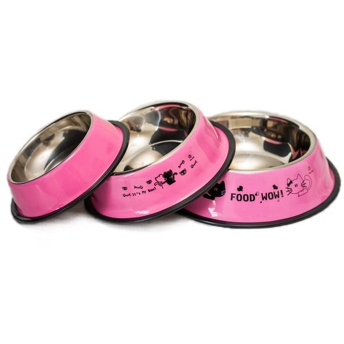 Большая собака золотистого ретривера, пить воду, кормить большую собаку, анти -перевернутую миску, кусая миску для собак Большая металлическая миска из нержавеющей стали