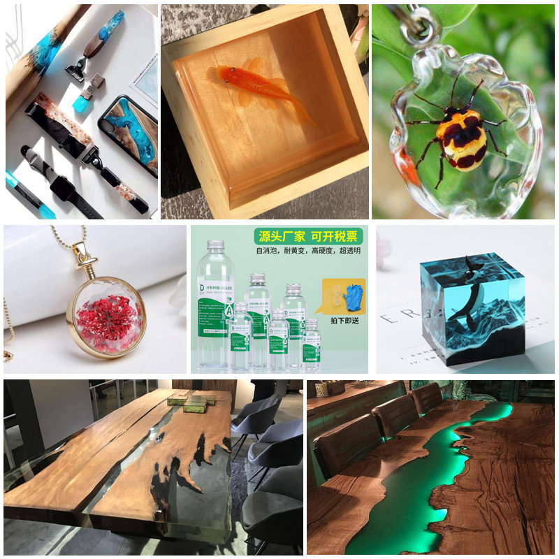 靛律环氧树脂胶手工diy材料包高透明快干液体AB胶水晶滴胶儿童玩具标本琥珀模具河流桌面木头灌封UV硬胶软胶,淘宝优惠券,粉丝福利购,淘宝优惠卷