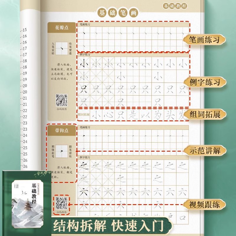 宋徽宗瘦金体字帖硬笔入门初学者套装一本通教程唐诗宋词练字帖成人练字瘦金体专用钢笔千字文临摹书法男女字帖大学生描红控笔训练 - 图1