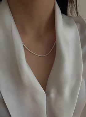 波光粼粼轻奢小众无吊女配饰项链