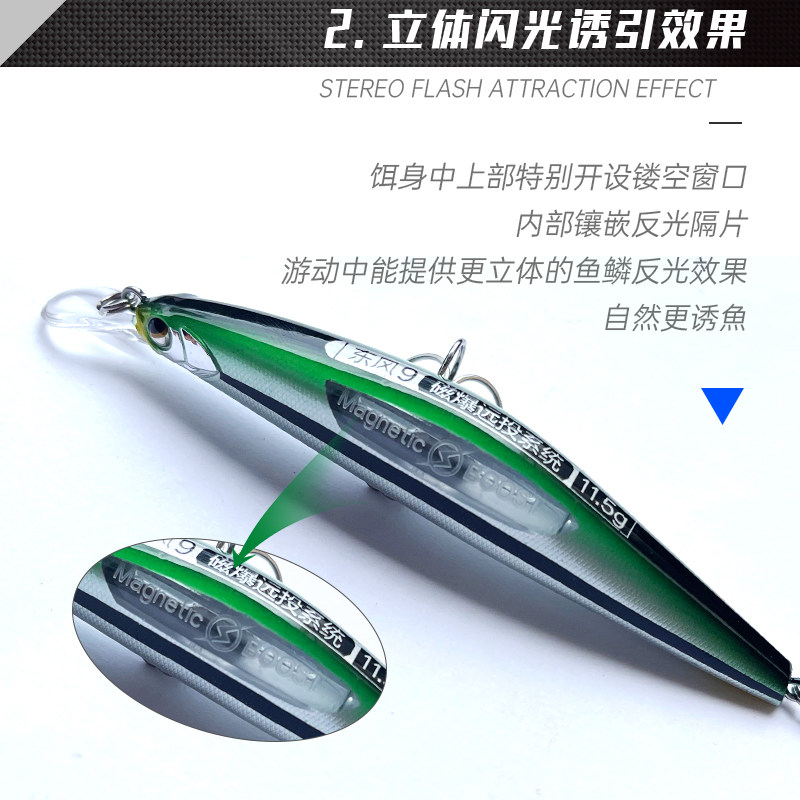 大河奔流路亚发烧友磁爆东风9缓沉远投米诺路亚饵翘嘴鲈鱼假饵,淘宝优惠券,粉丝福利购,淘宝优惠卷