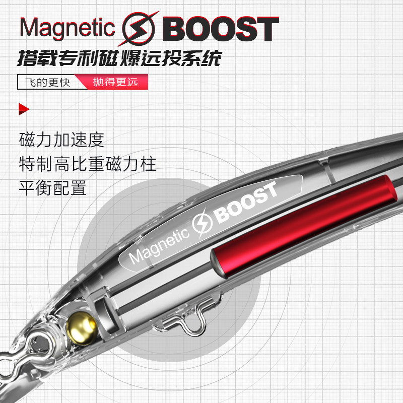 大河奔流路亚发烧友远投野钓翘嘴鲈鱼磁爆东风悬浮米诺X68路亚饵,淘宝优惠券,粉丝福利购,淘宝优惠卷