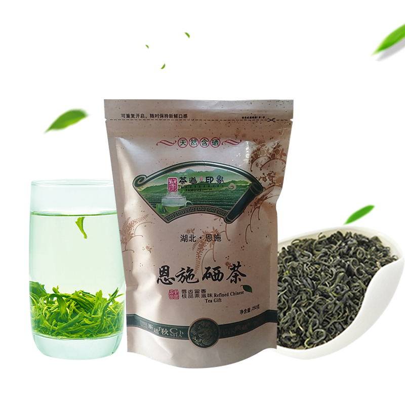 绿茶湖北恩施硒茶特级龙井43#香茶办公室口粮茶250克/袋浓香耐泡,淘宝优惠券,粉丝福利购,淘宝优惠卷