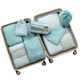 Travel luggage and clothing sorting bag set