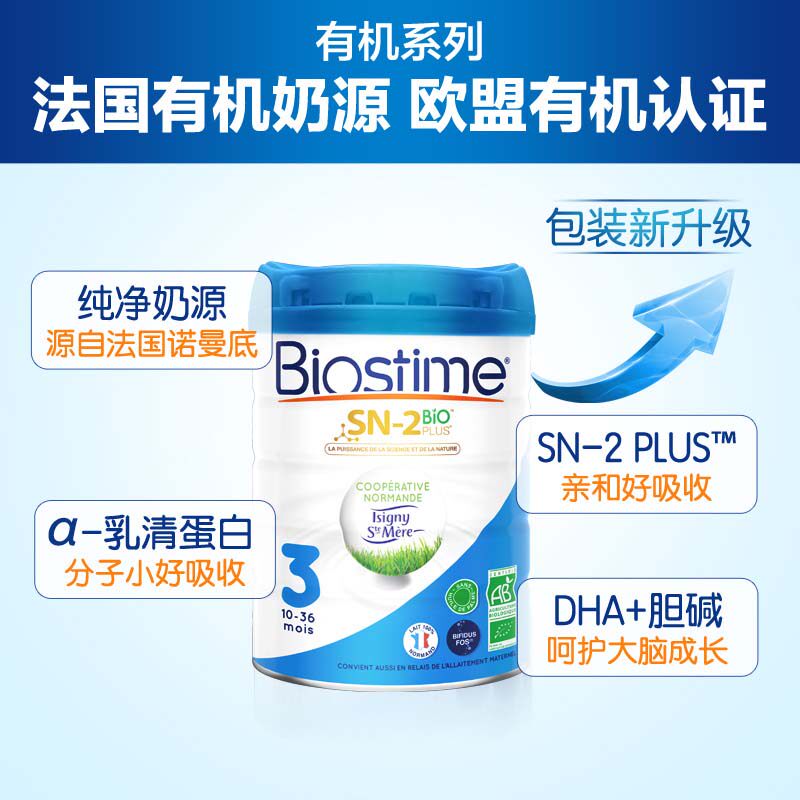 合生元法版有机婴幼儿牛奶粉原罐 FlyHealth海外婴幼儿牛奶粉