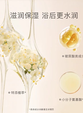 独特艾琳我的少年香氛沐浴露清洁保湿不假滑木质花香沐浴液350ml
