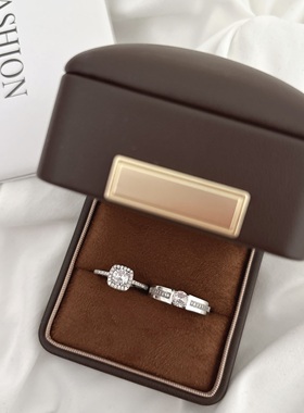 婚礼戒指结婚仿真钻戒活口道具