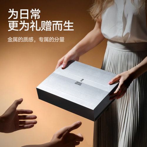 【生日礼物】理然全金属手动剃须刀礼盒礼物刮胡刀送老公情人节 - 图0
