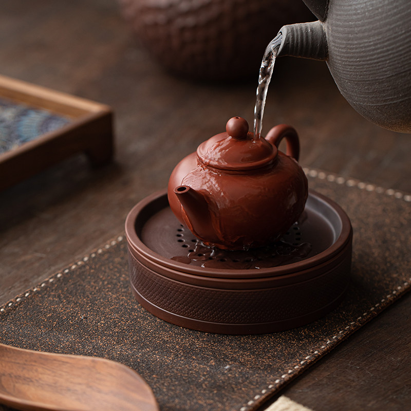 高端紫陶建水陶瓷茶渣缸分离水盂废水茶水缸储水桌面干泡台养壶承,淘宝优惠券,粉丝福利购,淘宝优惠卷