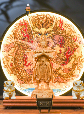 韦陀护法佛堂供奉门神护法神摆件