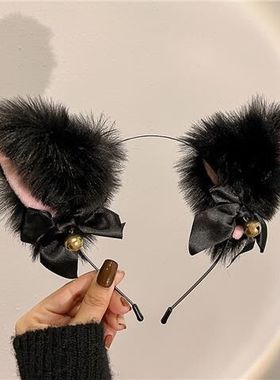 蕾丝结小铃铛项圈女颈带锁骨链