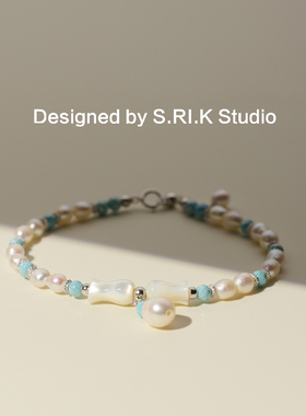 十里间【细致的蓝色调】贝壳手链