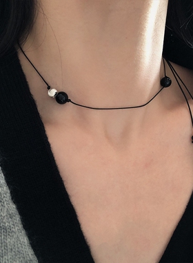 十里间s925银路路通天然石项链