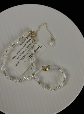 十里间淡水珍珠透亮锁骨链