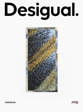 Desigual26秋冬新品蝴蝶翅膀渐变斑点印花长款装饰丝巾