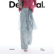 Desigual26 ພາກຮຽນ spring ແລະ summer ຜະລິດຕະພັນໃຫມ່ lightweight denim imitation denim ພິມສອງສິ້ນ culottes ກາງເກງຂອງແມ່ຍິງ