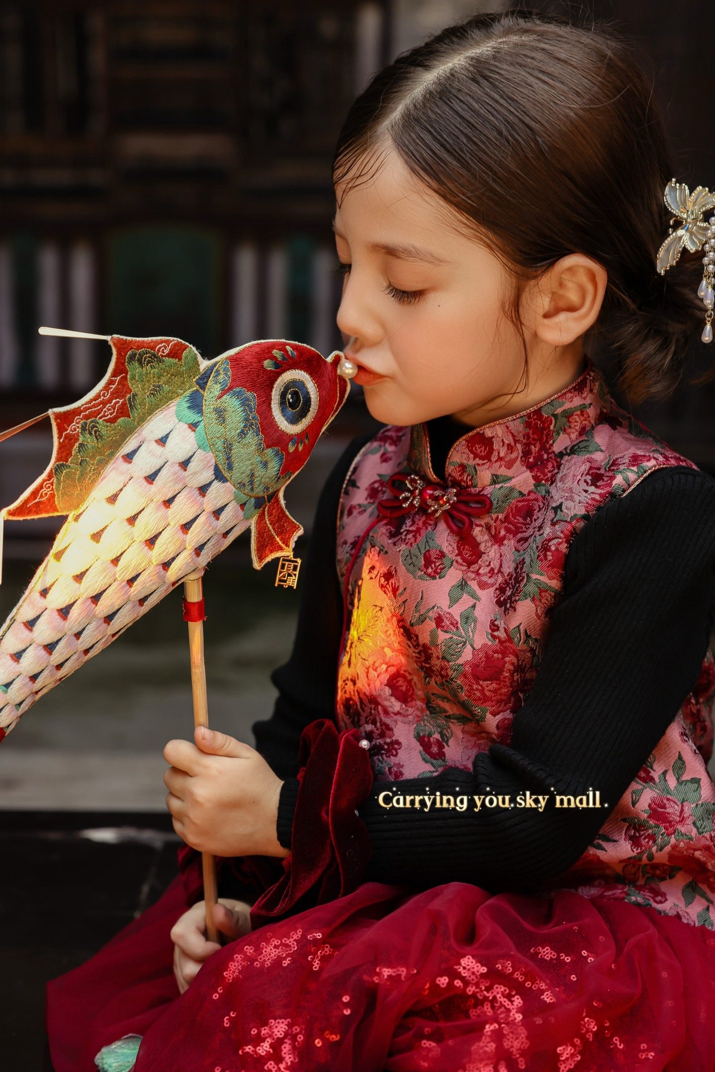 女童新中式国风连衣裙秋冬款儿童唐装旗袍裙宝宝周岁礼服公主裙子,淘宝优惠券,粉丝福利购,淘宝优惠卷